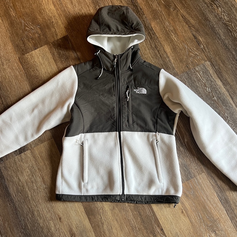 The North Face Black and White Hooded Jacket